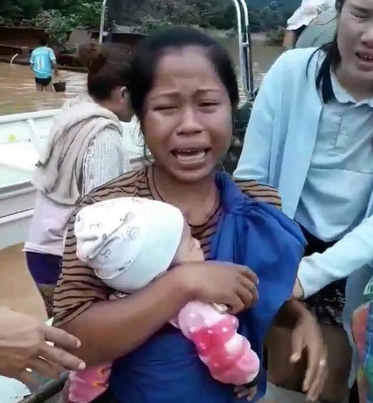 น้ำท่วมเขื่อนแตกที่ลาว
