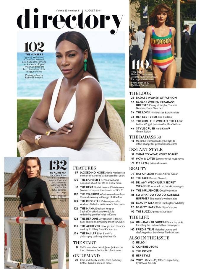 Serena Williams @ InStyle US August 2018