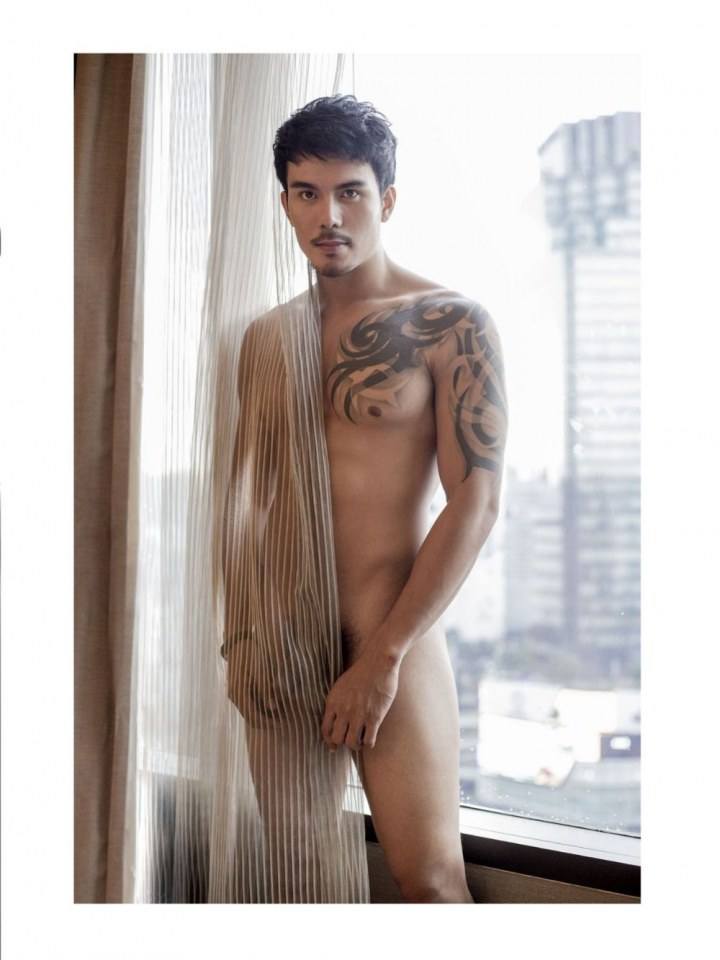 หนุ่มวี ทวีพงษ์ ผิวเข้มๆ รอยสักฟินๆหุ่นแน่นๆ