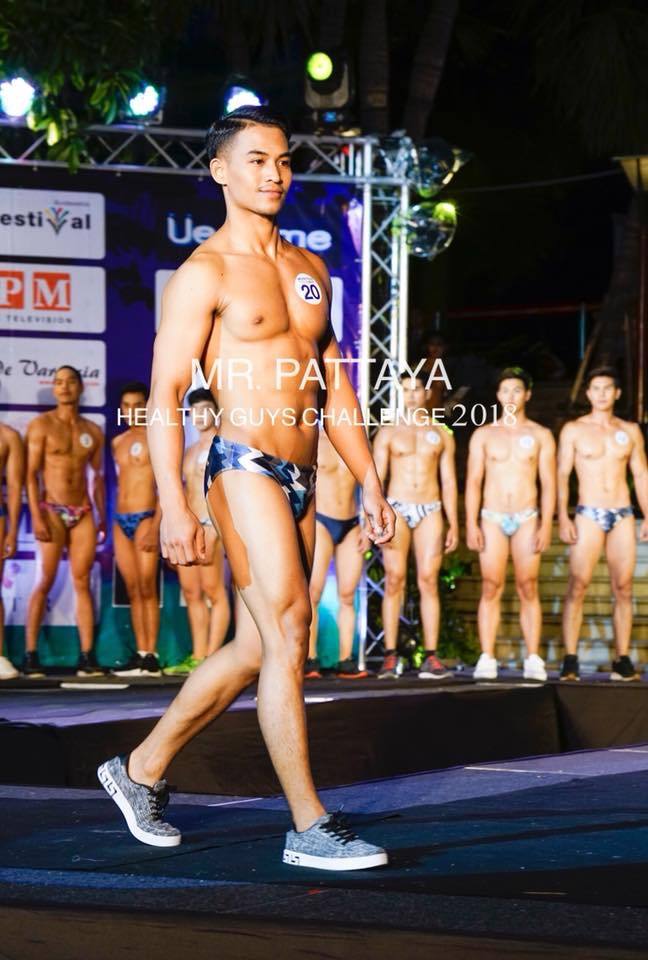 รอบชุดว่ายน้ำ Mister Pattaya Healthy Guys 2018