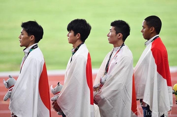 ทีมวิ่งผลัด4คูณ100เมตรชายจากญี่ปุ่น..ในเอเชี่ยนเกมส์ครั้งที่18