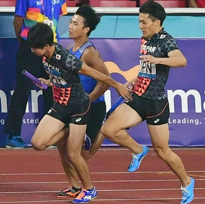 ทีมวิ่งผลัด4คูณ100เมตรชายจากญี่ปุ่น..ในเอเชี่ยนเกมส์ครั้งที่18