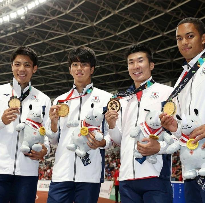 ทีมวิ่งผลัด4คูณ100เมตรชายจากญี่ปุ่น..ในเอเชี่ยนเกมส์ครั้งที่18