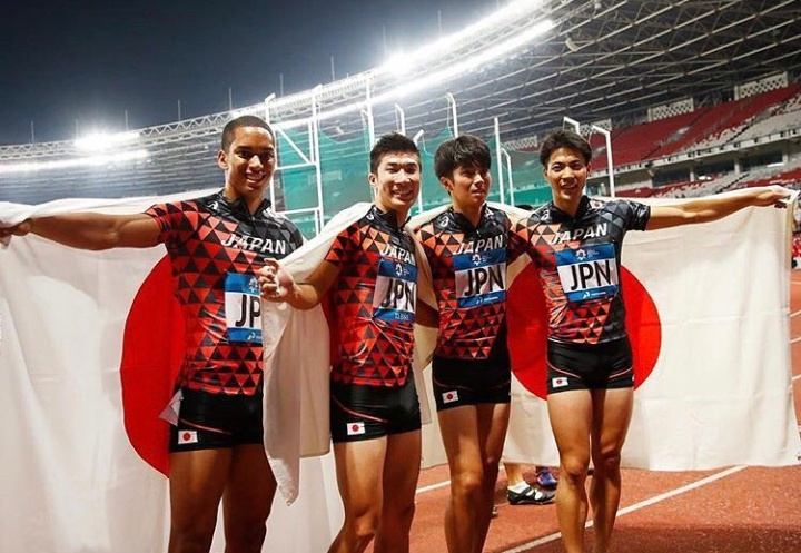 ทีมวิ่งผลัด4คูณ100เมตรชายจากญี่ปุ่น..ในเอเชี่ยนเกมส์ครั้งที่18