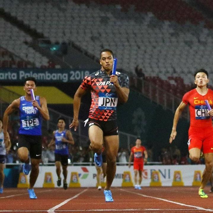 ทีมวิ่งผลัด4คูณ100เมตรชายจากญี่ปุ่น..ในเอเชี่ยนเกมส์ครั้งที่18