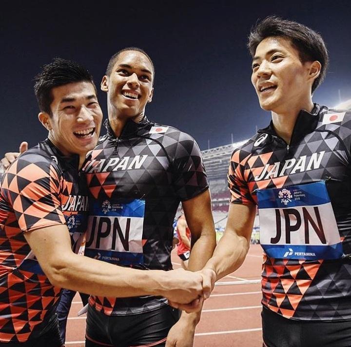 ทีมวิ่งผลัด4คูณ100เมตรชายจากญี่ปุ่น..ในเอเชี่ยนเกมส์ครั้งที่18