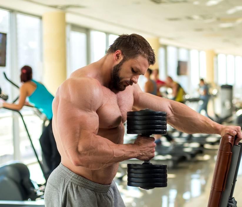 Bodybuilder in the gym NO.1