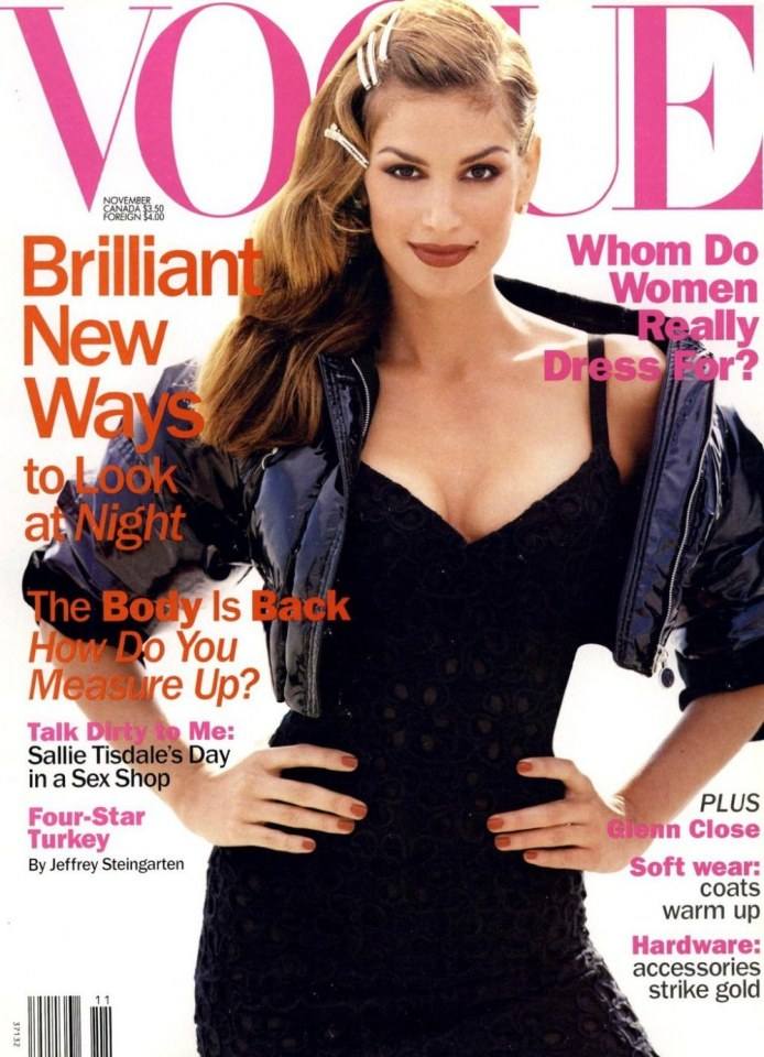 VOGUE'S Covers @Cindy Crawford