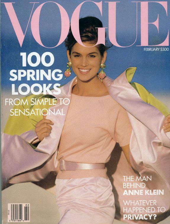 VOGUE'S Covers @Cindy Crawford