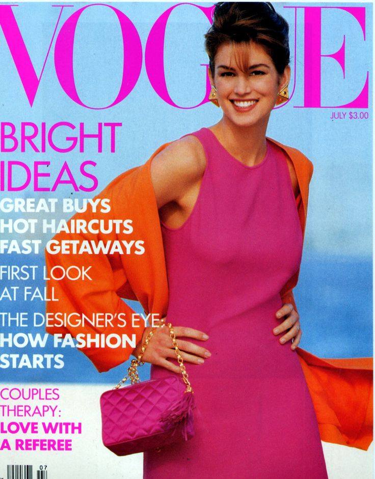 VOGUE'S Covers @Cindy Crawford