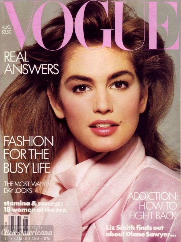 VOGUE'S Covers @Cindy Crawford