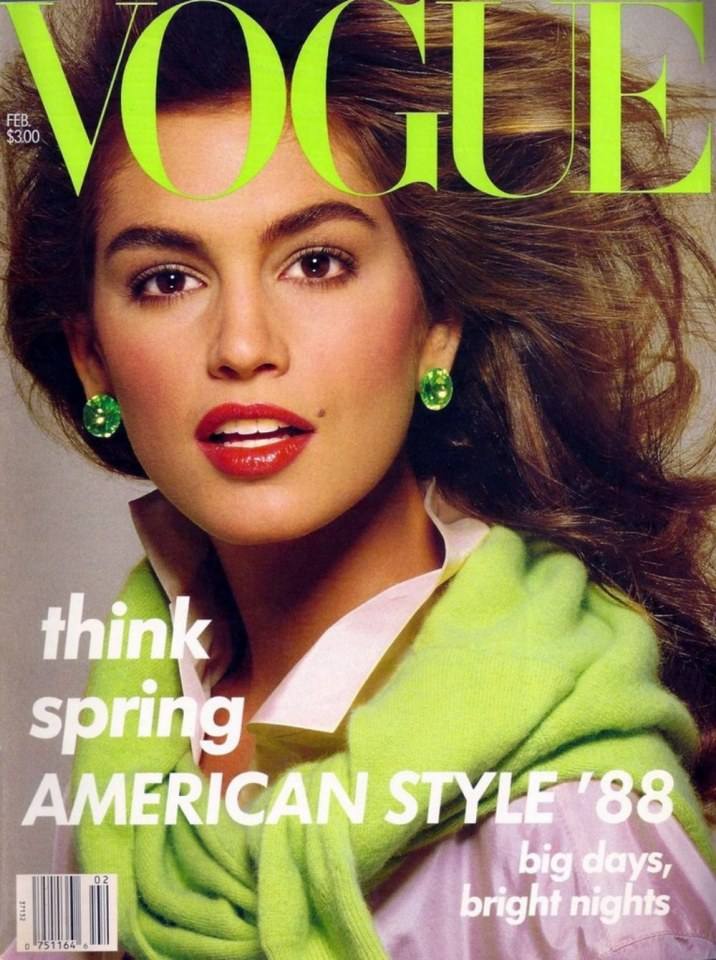 VOGUE'S Covers @Cindy Crawford