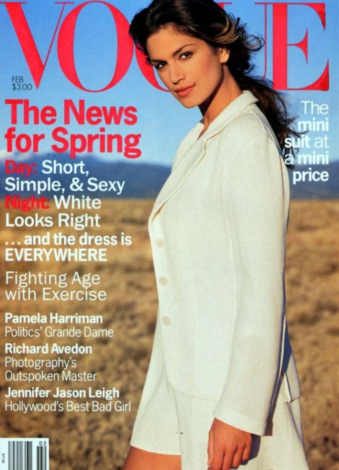 VOGUE'S Covers @Cindy Crawford