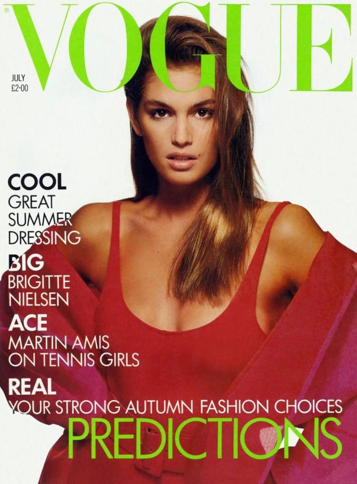 VOGUE'S Covers @Cindy Crawford