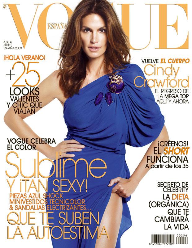 VOGUE'S Covers @Cindy Crawford