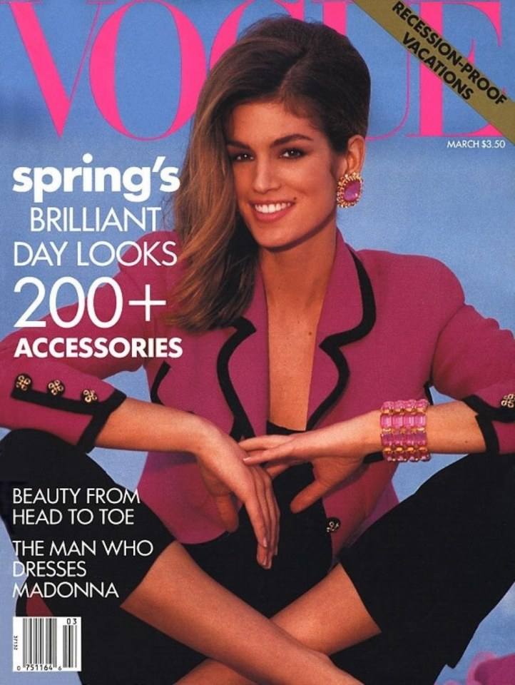 VOGUE'S Covers @Cindy Crawford