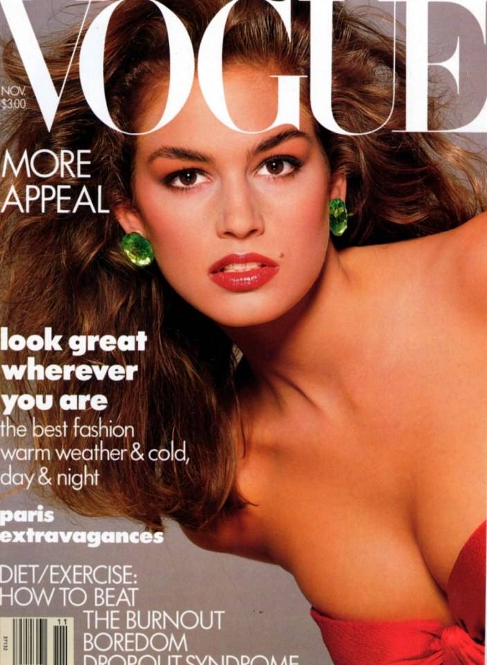 VOGUE'S Covers @Cindy Crawford