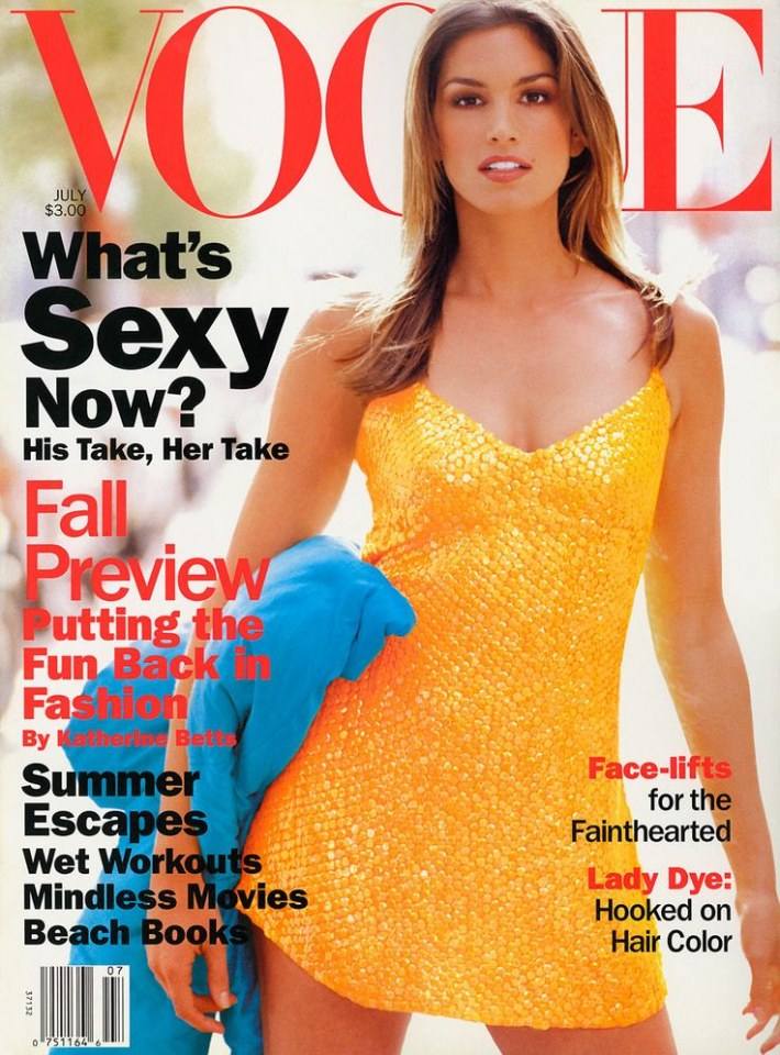 VOGUE'S Covers @Cindy Crawford