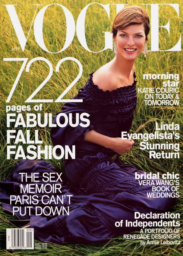 VOGUE'S Covers @Linda Evangelista