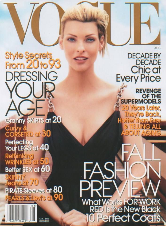 VOGUE'S Covers @Linda Evangelista