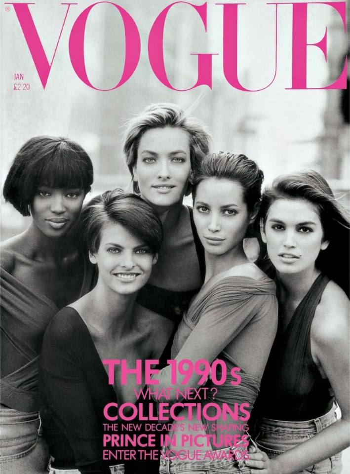 VOGUE'S Covers @Supermodels icons