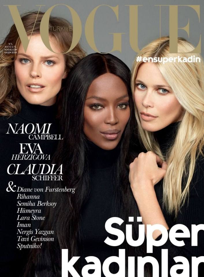 VOGUE'S Covers @Supermodels icons