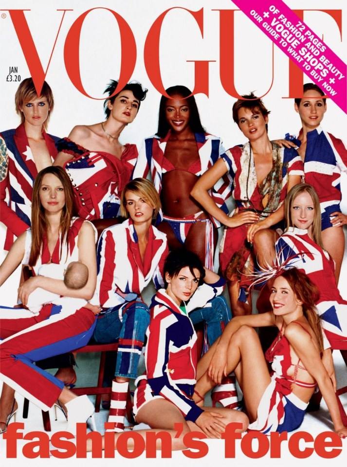 VOGUE'S Covers @Supermodels icons
