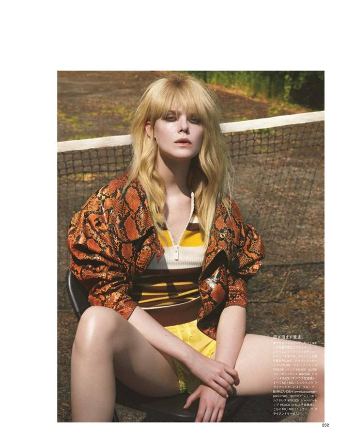 Elle Fanning @ Vogue Japan November 2018