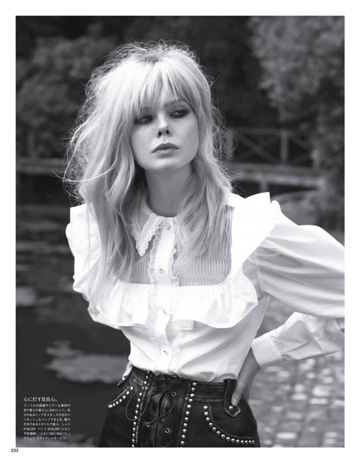 Elle Fanning @ Vogue Japan November 2018