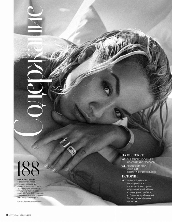 Rita Ora @ InStyle Russia November 2018