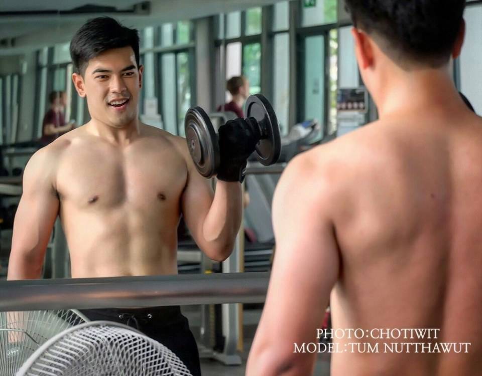 งานดีอยู่ ตั้ม นายแบบน้องใหม่ หล่อ ล่ำ คมเข้ม