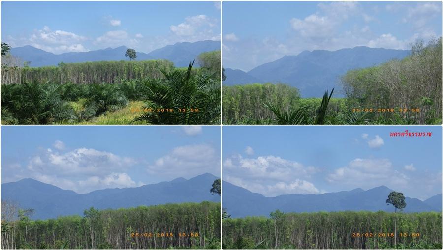 ทางไปวัดศิลา เห็นเทือกเขาหลวง