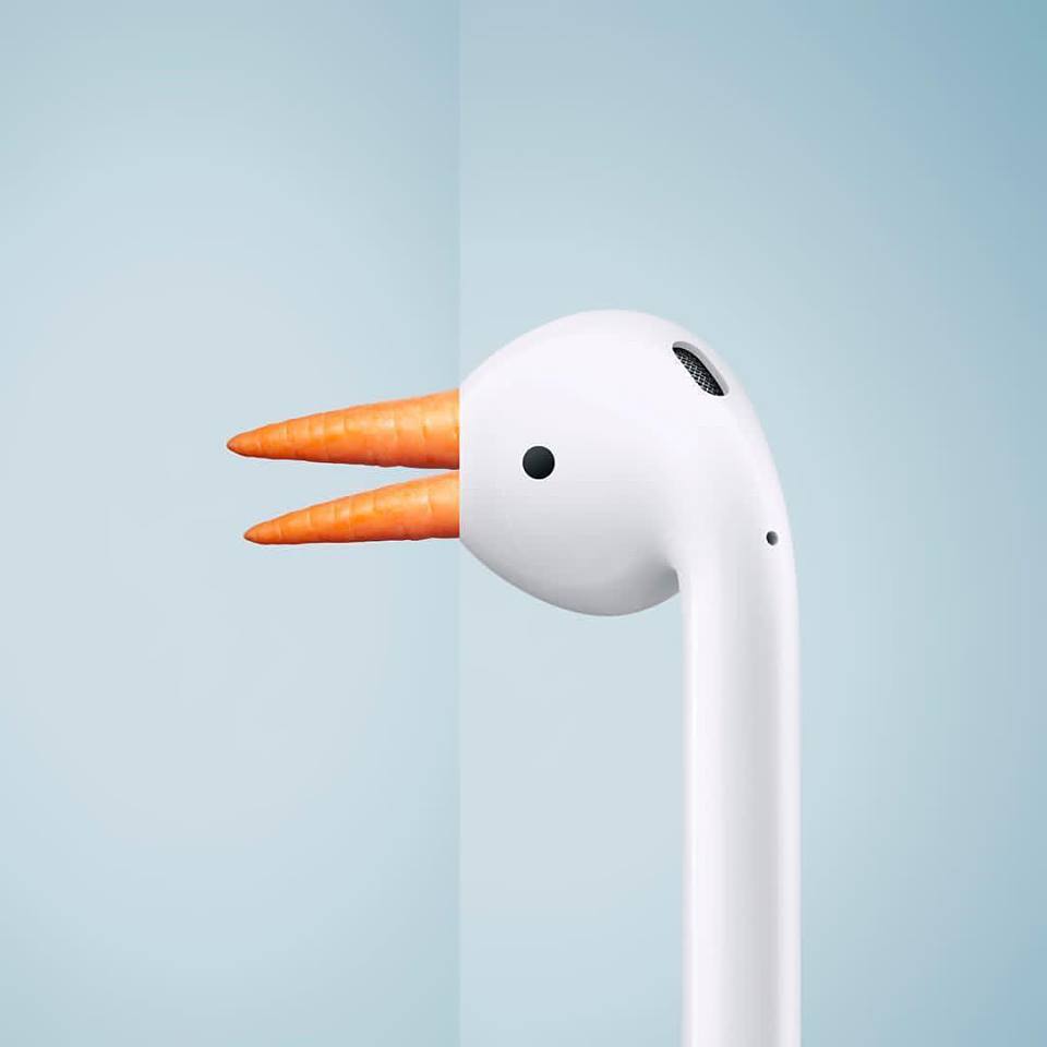 Cheers Airpods By @combophoto