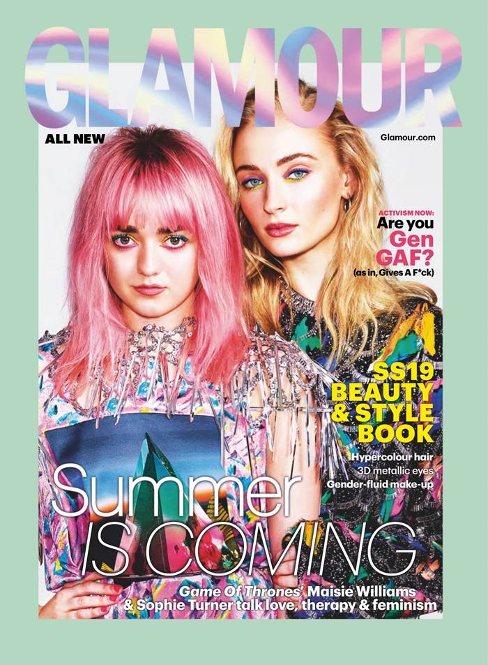 Maisie Williams & Sophie Turner @ Glamour UK February 2019