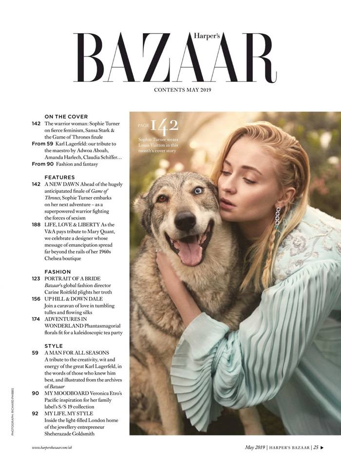 Sophie Turner @ Harper&rsquo;s Bazaar UK May 2019