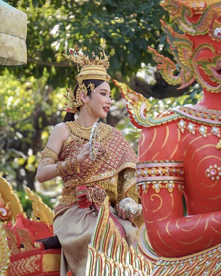 นางสงกรานต์ทุงษะเทวี อั้ม พัชราภา #thailand
