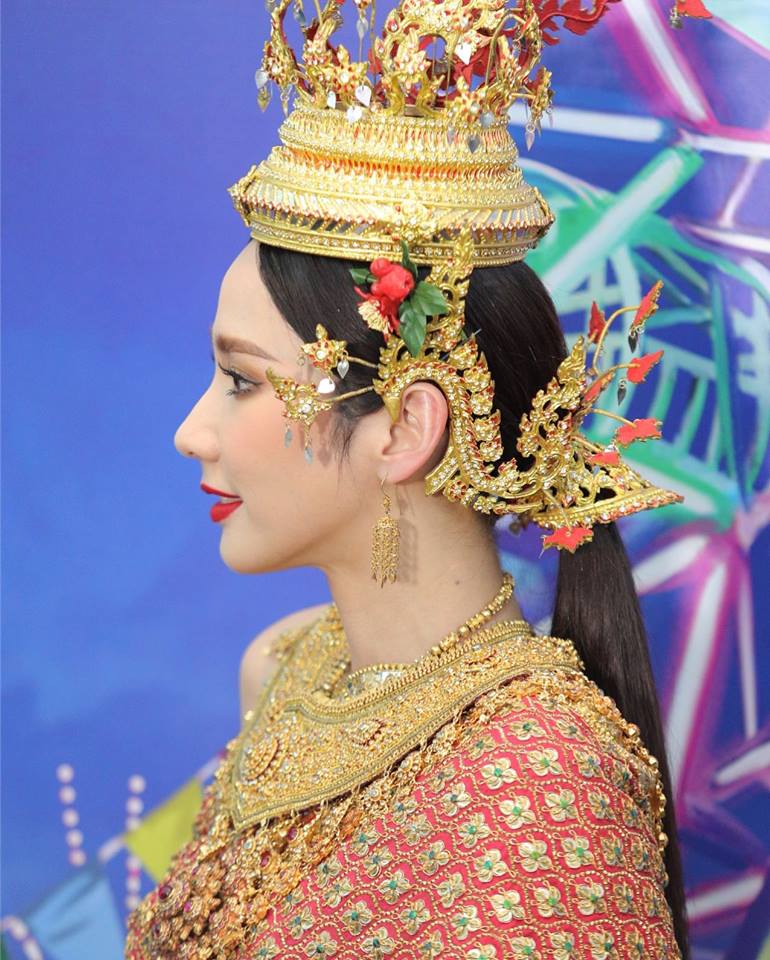 นางสงกรานต์ทุงษะเทวี อั้ม พัชราภา #thailand