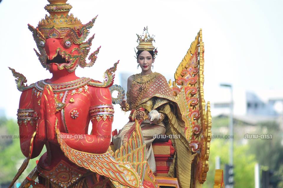 นางสงกรานต์ทุงษะเทวี อั้ม พัชราภา #thailand
