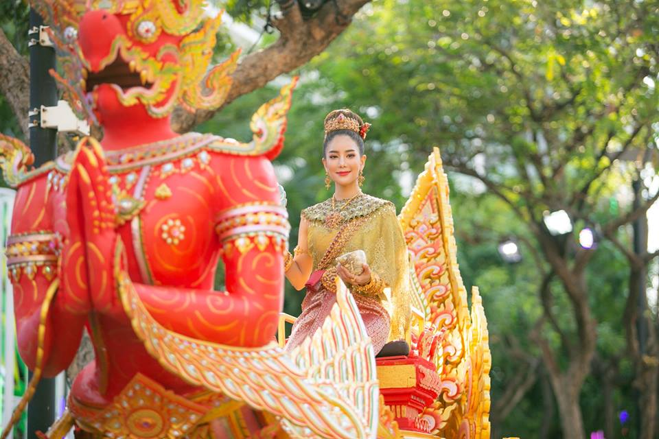 นางสงกรานต์๒๕๖๒ ทุงษะเทวี &ldquo;ก้อย รัชวิน&rdquo; #thailand