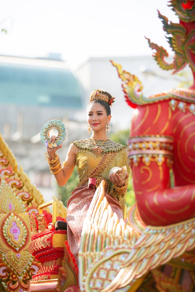 นางสงกรานต์๒๕๖๒ ทุงษะเทวี &ldquo;ก้อย รัชวิน&rdquo; #thailand