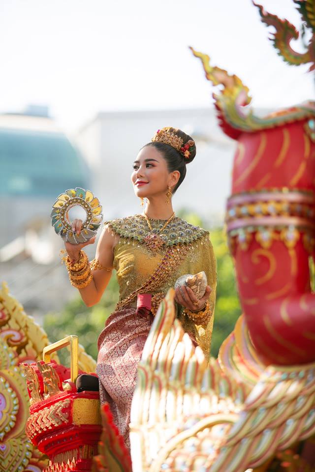 นางสงกรานต์๒๕๖๒ ทุงษะเทวี &ldquo;ก้อย รัชวิน&rdquo; #thailand