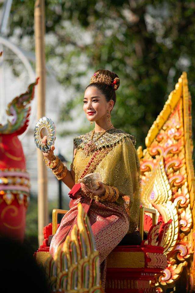 นางสงกรานต์๒๕๖๒ ทุงษะเทวี &ldquo;ก้อย รัชวิน&rdquo; #thailand