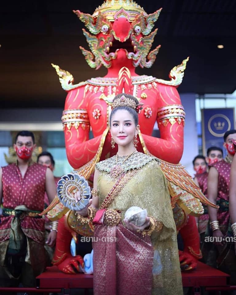 นางสงกรานต์๒๕๖๒ ทุงษะเทวี &ldquo;ก้อย รัชวิน&rdquo; #thailand