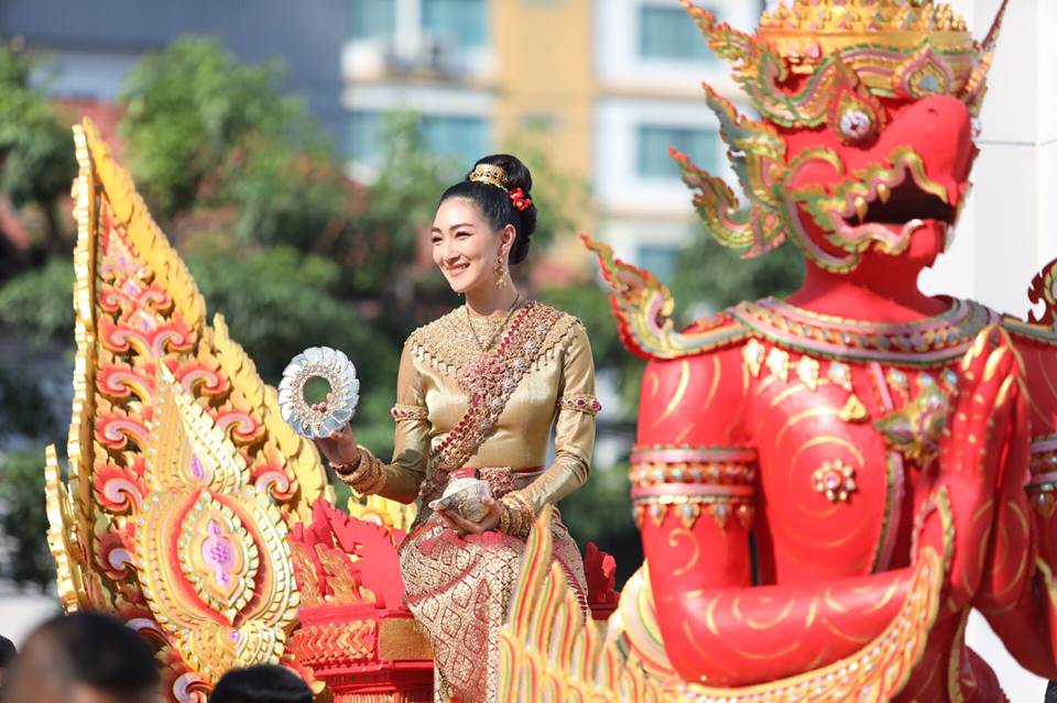 นางสงกรานต์ทุงษะเทวี ๒๕๖๒ “แพนเค้ก เขมนิจ” #thailand