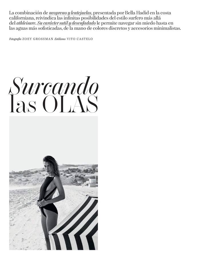 Bella Hadid @ Vogue Espa&ntilde;a June 2019
