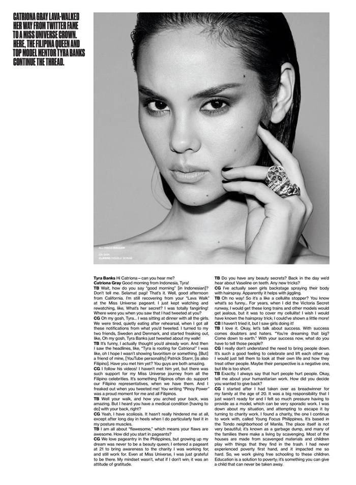 Catriona Gray @ V Magazine Summer 2019