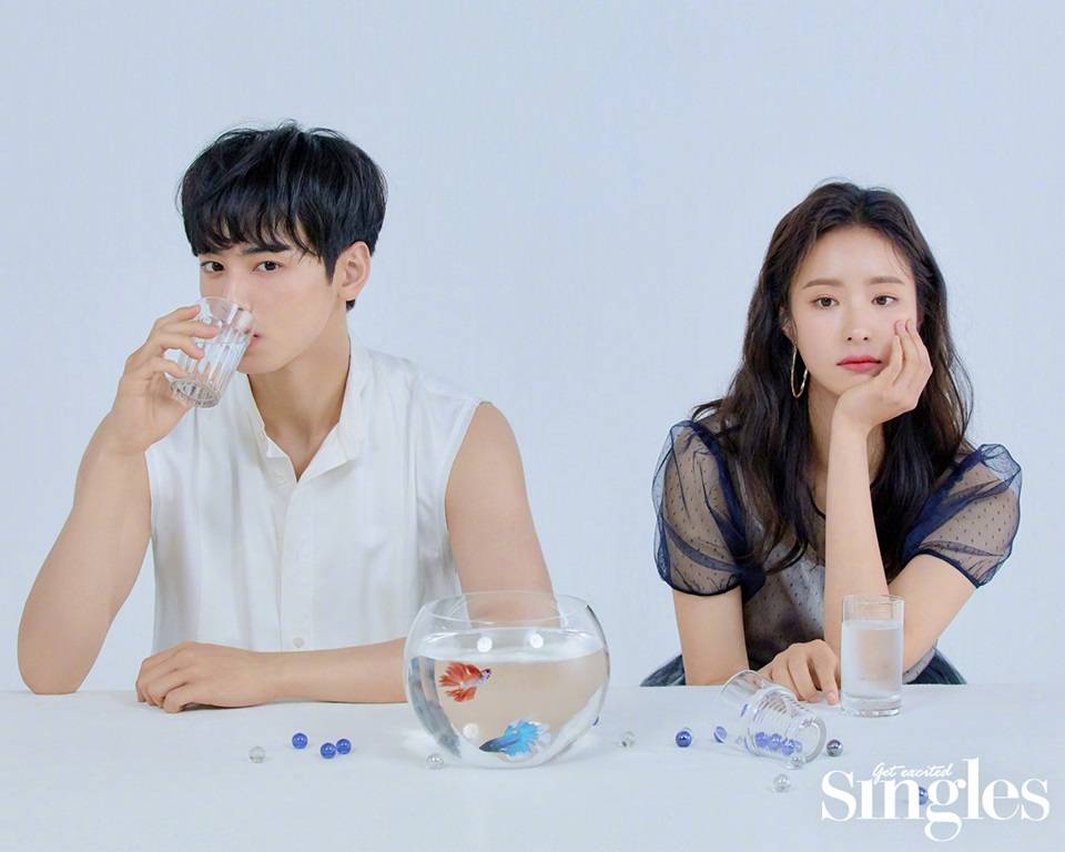 Cha Eun Woo & Shin Se Kyung @ Singles Korea July 2019