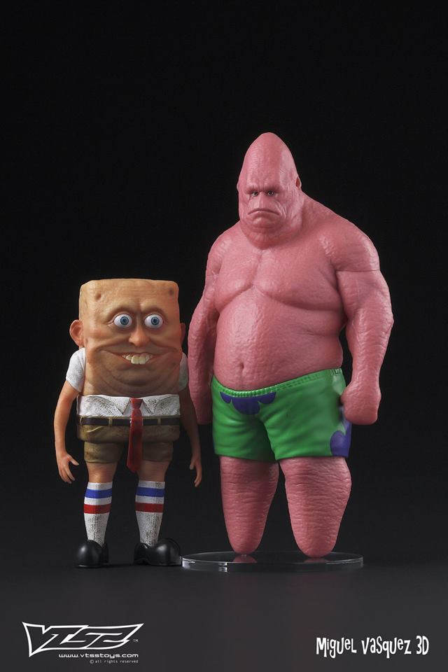 Amazing cartoon in real caracter