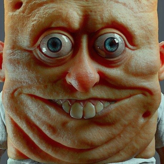 Amazing cartoon in real caracter