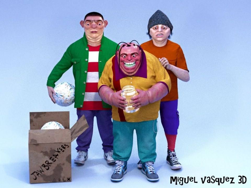 Amazing cartoon in real caracter
